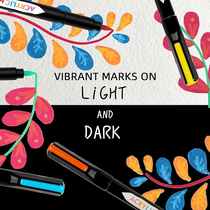 TBC The Best Crafts Acrylic Paint Markers, Big Volume Ink, Waterproof, Suitable - Image 2