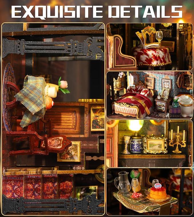 DIY Dollhouse Miniature House Kit, DIY Kit Mini House Model, 1:24 Scale - Image 3