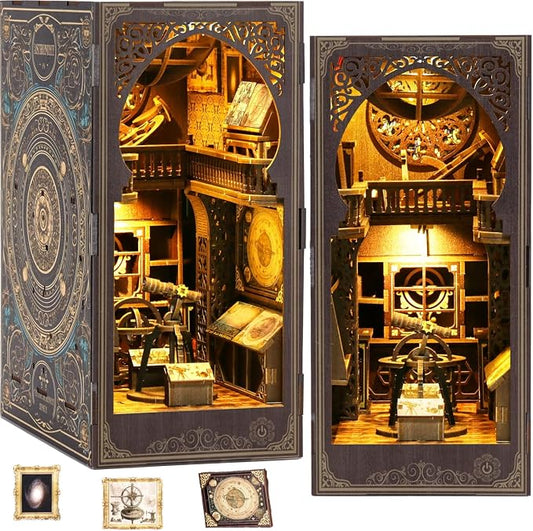 Book Nook Kits for Adults, 3D Printed DIY Miniature House Kit Astronomical by KIBLAH