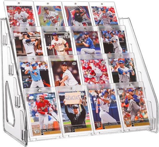 2 Pack Elevated 4 Tier Clear Acrylic Card Display Stand by Unknown