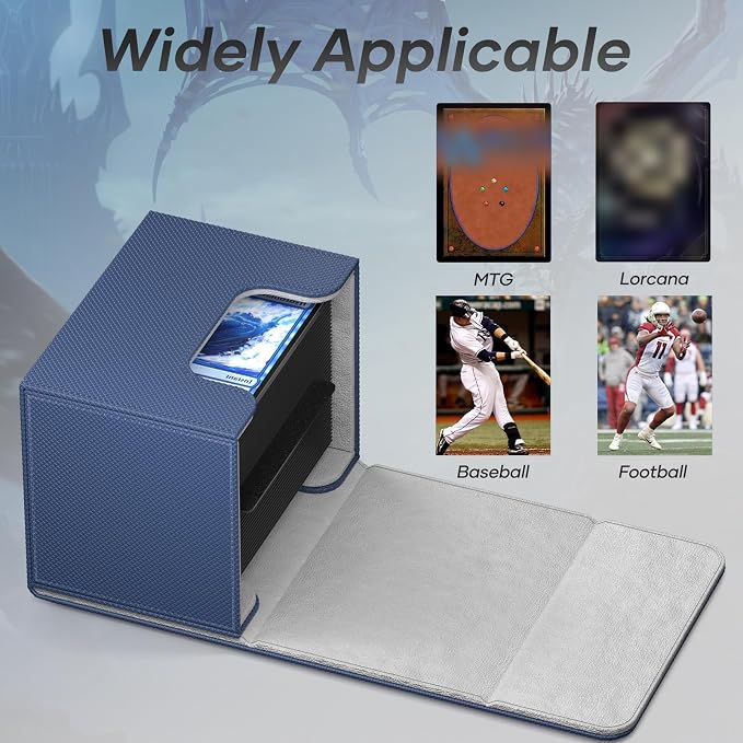 Mlikero Card Deck Box, Commander Deck Box Holds 100+ Double-Sleeved Cards - Image 3