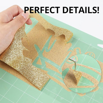 HTVRONT Champagne Glitter HTV Vinyl - Image 4