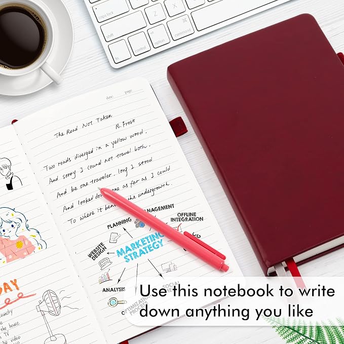 feela 24 Pack Journal Notebook for Work, Business Notebook Bulk Hardcover Lined - Image 4