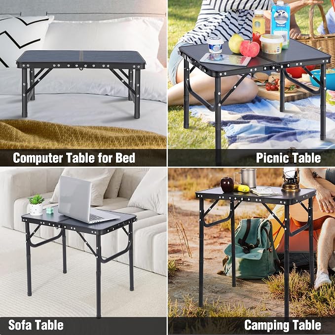 RedSwing Small Folding Table Adjustable Height, Lightweight and Portable - Image 8