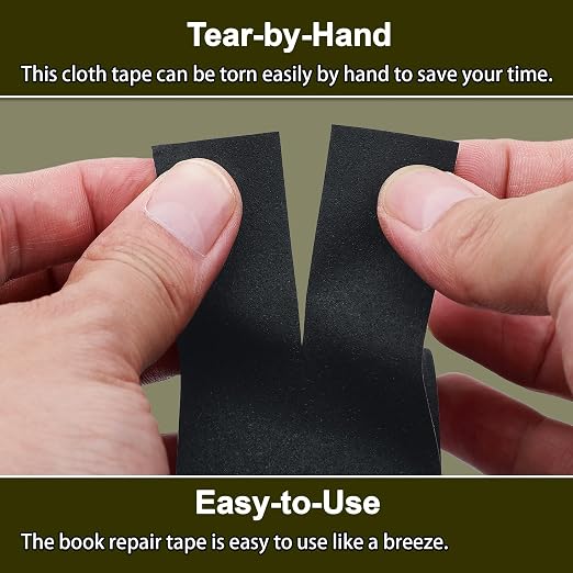 Cloth Bookbinding Repair Tape Matte Book Repair Tape 2 Inch by 33 Feet Self - Image 4