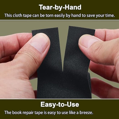 Cloth Bookbinding Repair Tape Matte Book Repair Tape 2 Inch by 33 Feet Self - Image 4