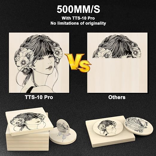 TTS-10 PRO 10000mW Laser Engraver Machine Usongshine 12Pcs DIY Unfinished - Image 5