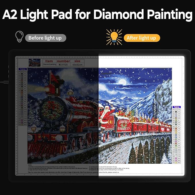 Heanolier A2 Artist tracing Light Box Copy Table, Large Magnetic Light pad - Image 7