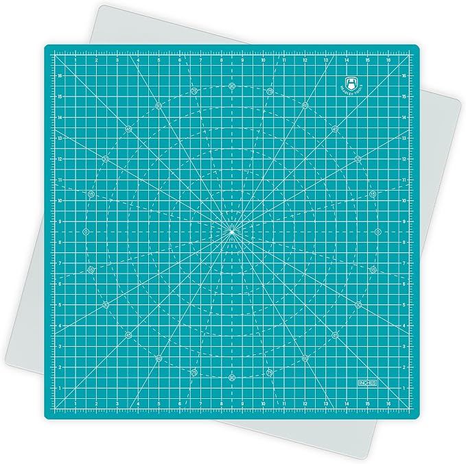Headley Tools 17"x17" Rotating Cutting Mat, Self Healing Mat by HeadleyTools