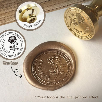 Custom Wax Seal Stamp, Personalized Wax Seal Stamp Kit, Create Your Own - Image 5