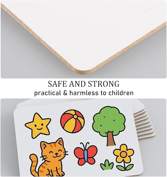 10 Pack Dry Erase Boards, Double-Sided Small White Board - Image 5
