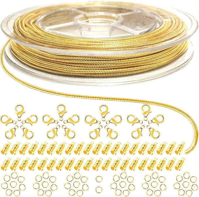 Jishi 33ft Gold Snake Chain 1.2mm Jewelry Making Chains by Jishi
