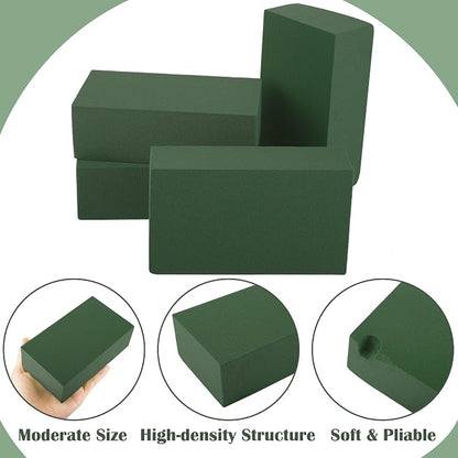 24 Packs Floral Foam Blocks Wet & Dry Floral Foam Bricks 5.5x3.1x1.8 Inch - Image 4