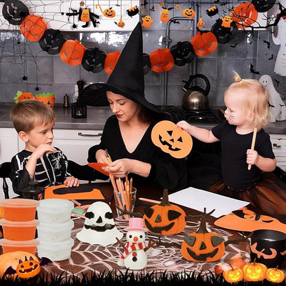 YOGFIT 72 Pack Halloween Pumpkin DIY Craft Clay Kit - Image 6