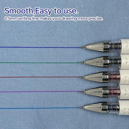 5 Colors Water Erasable Fabric Marking Pen - Image 3