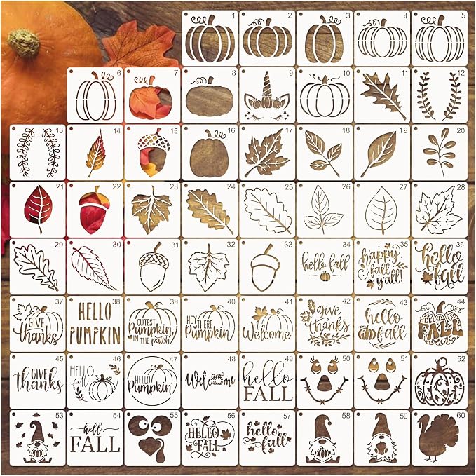 Small Stencils for Painting on Wood Reusable, 3 Inch Reusable Stencil for Craft - Image 9
