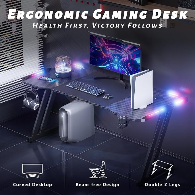 HLDIRECT 55 Inch Gaming Desk - Image 4