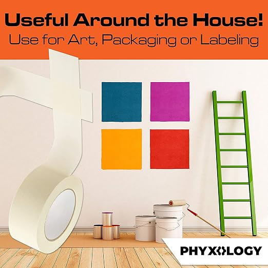 No-Residue 2 Inch 60 Yard Masking Tape 1 Pk. Easy-Tear Pro-Grade Removable - Image 6