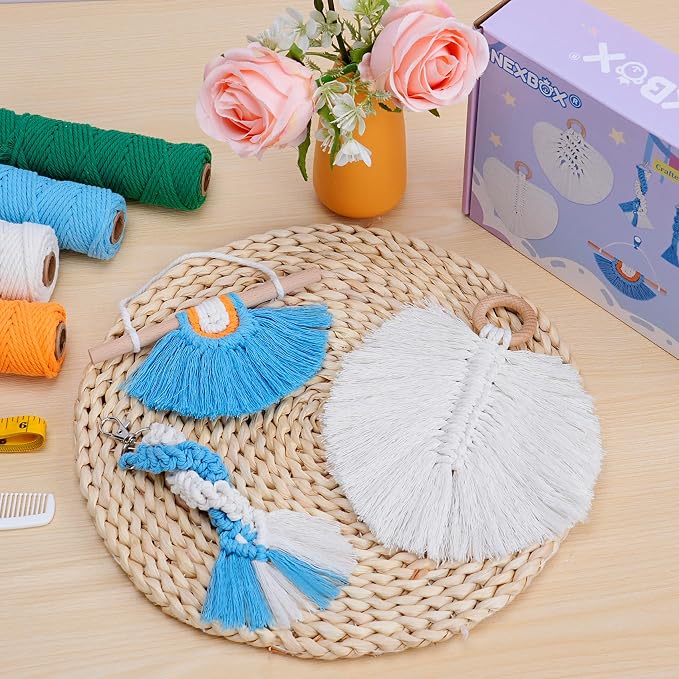 NEXBOX Macrame Kit for Kids & Adults Beginners, DIY Crafts for Girls Age 6-8 - Image 2