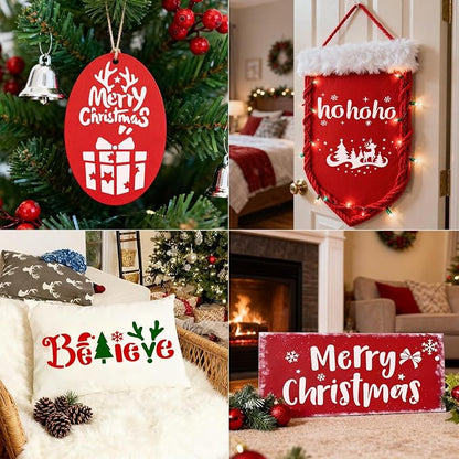 14Pcs Larger Christmas Stencils - Image 3