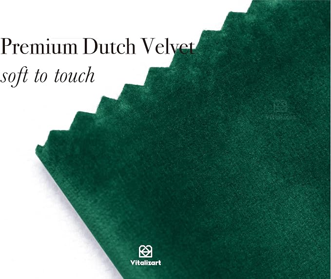 Vitalizart Green Velvet Ribbon Set 3/8" x 15 Yd Wooden Spool Fabric Trim 3 - Image 3