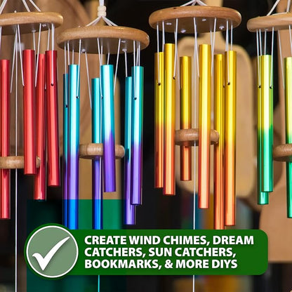 Mandala Crafts 1.5mm 109 Yards Natural Cotton Waxed Cord - Image 7