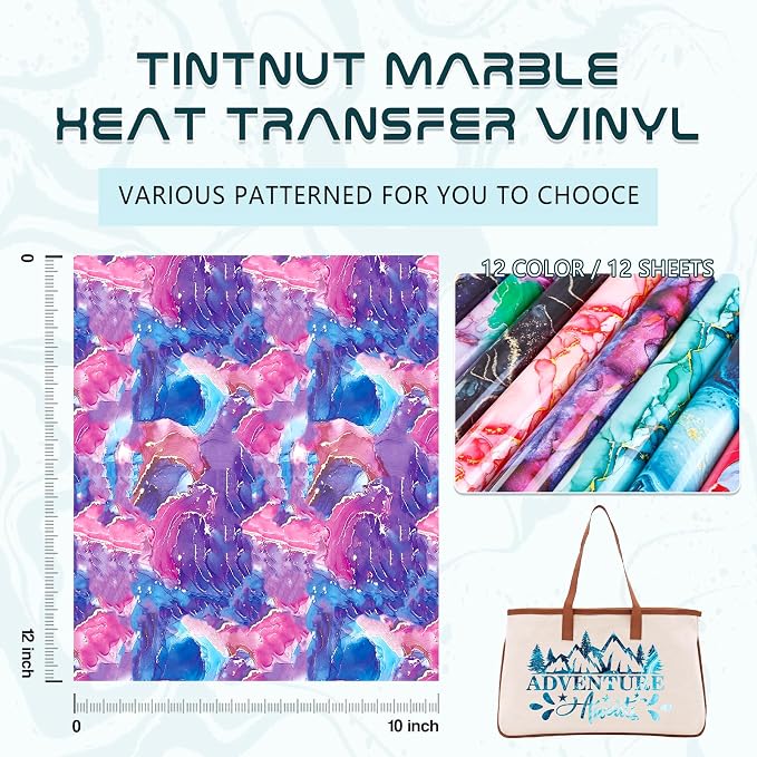 Tintnut Marble Heat Transfer Vinyl - Image 2