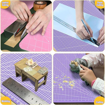5 PCS Self Healing Cutting Mat 12" x 18": Sewing Rotary Cutting Mat - Image 5