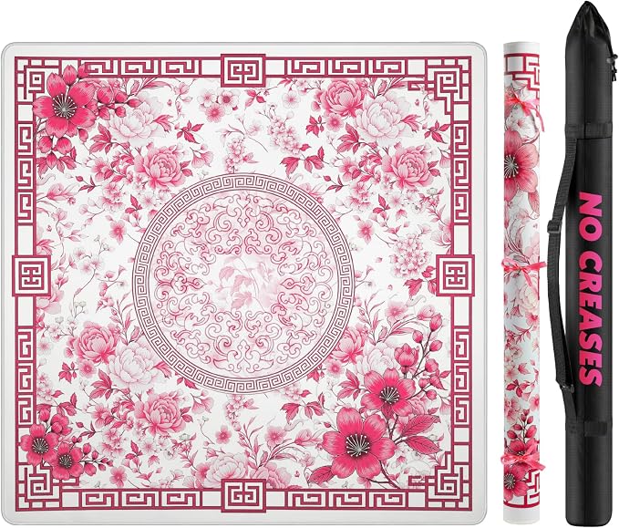 Mahjong Mat for Table 33x33 Inch, Noise-Reducing American Mahjong Mat, Mahjong by Unknown