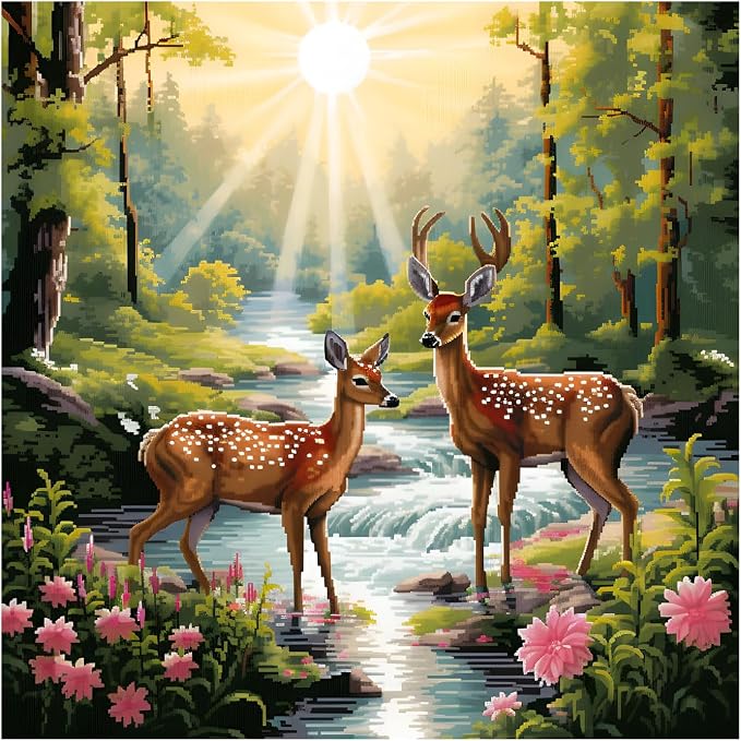 51buyoutgo 11CT Stamped Cross Stitch Kits by 51buyoutgo