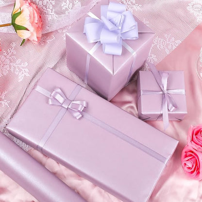 NESCCI Lavender Color Matte Wrapping Paper, Solid Color Pearly-Lustre Paper - Image 3