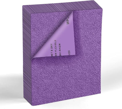 MAXMAN 120 Grit Sandpaper 20 PCS, Wet Dry Sandpaper Sheets 9 x 11 Inch by MAXMAN