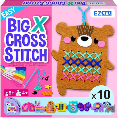 EZCRA Beginner Needlepoint Cross Stitch Kit by EZCRA