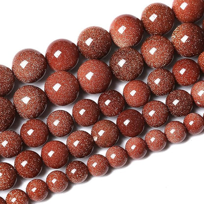 38pcs 10mm Natural Gold Sandstone Beads Gemstone Round Loose Beads by NaturalStoneBeads