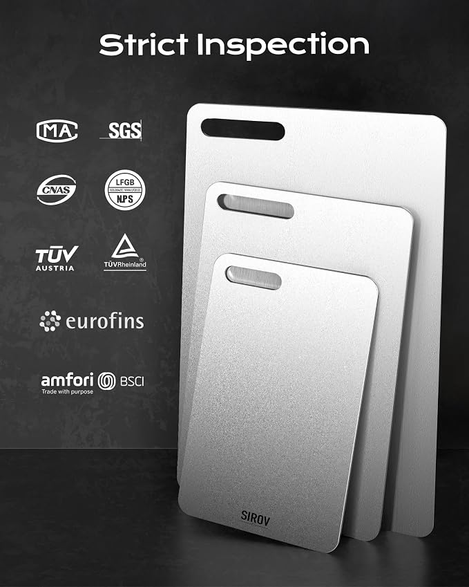 Titanium Cutting Board, 100% Pure Titanium Kitchen Cutting Board, Non-Toxic & - Image 7