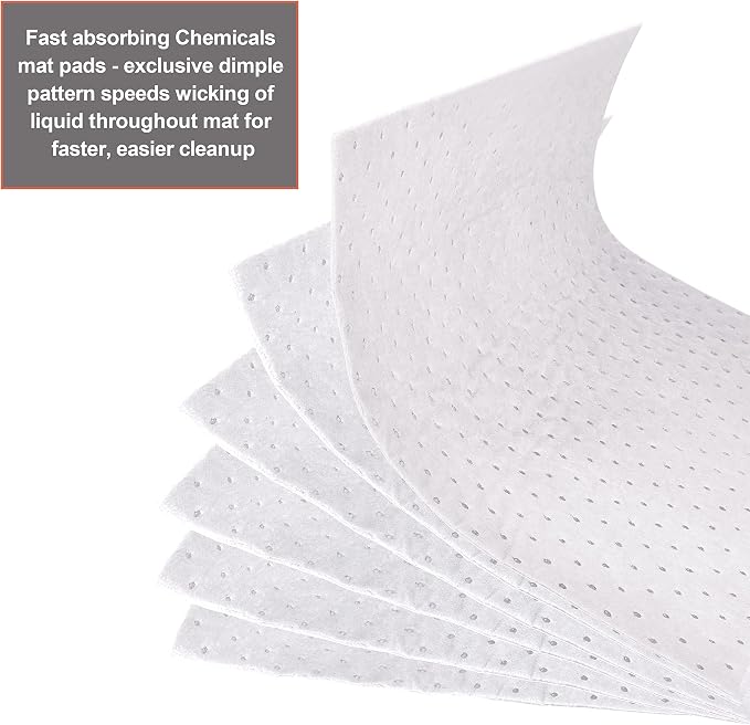 A A IN Oil-Only Absorbent Mat Pads, 100 Pack Oil Spill Pads - Image 4