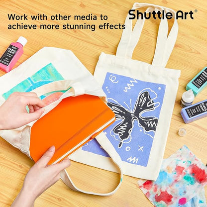 Fabric Paint, Shuttle Art 30 Colors Permanent Soft Fabric Paint in Bottles - Image 6