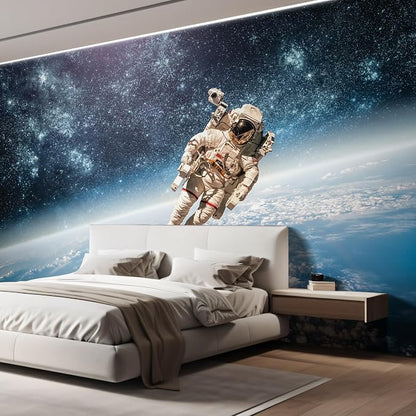 wall26 Wall Sticker/Wall Mural an Astronaut Floating About Planet Earth - Image 4