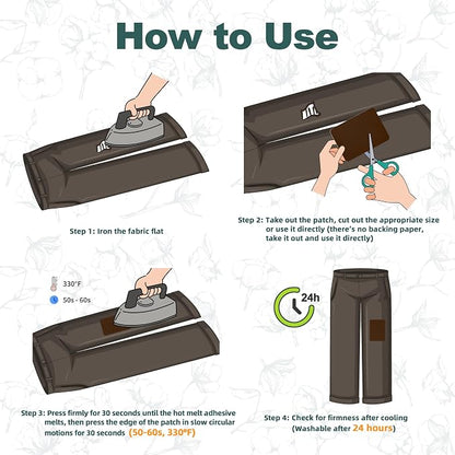 Iron on Patches for Clothes, 8 Pieces Patches for Cloth, 100% Cotton Fabric - Image 4