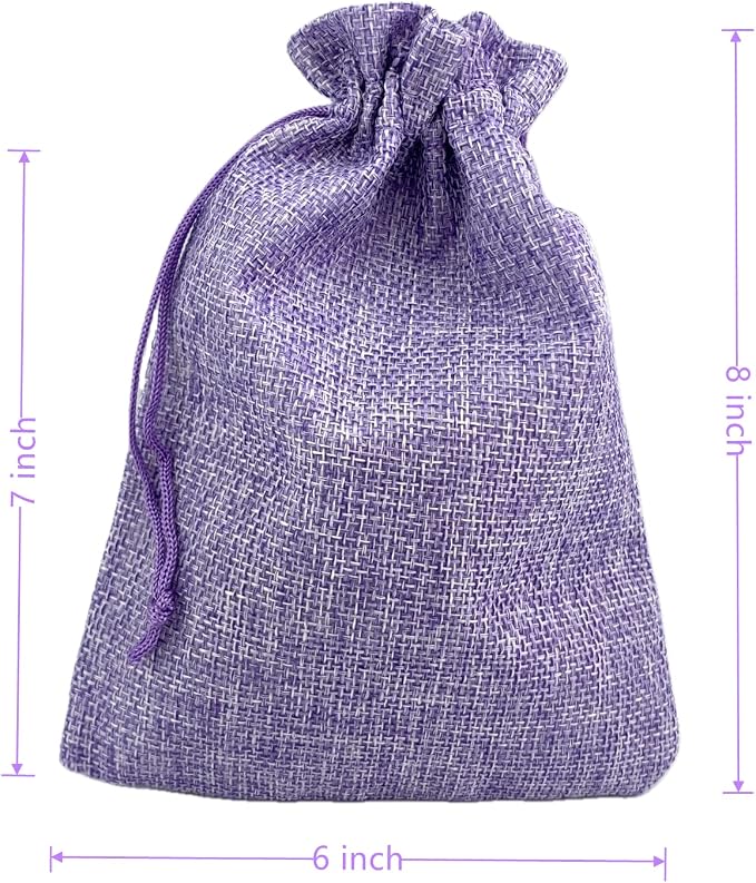Palmhomee Pack of 25 Burlap Gift Bags - Image 3
