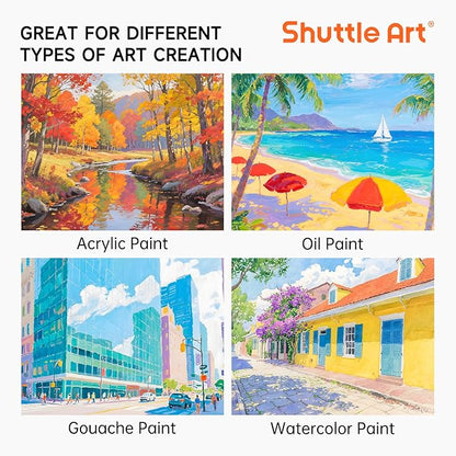 Shuttle Art Painting Canvas Panel, 52 Multi Pack, 10x10 inch, 100% Cotton Art - Image 5