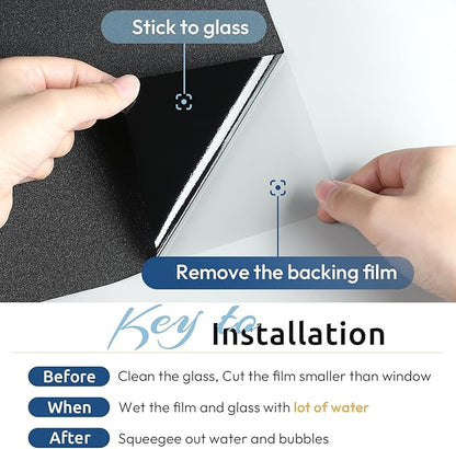rabbitgoo Blackout Window Film, Sun Heat Blocking Privacy Cover - Image 6