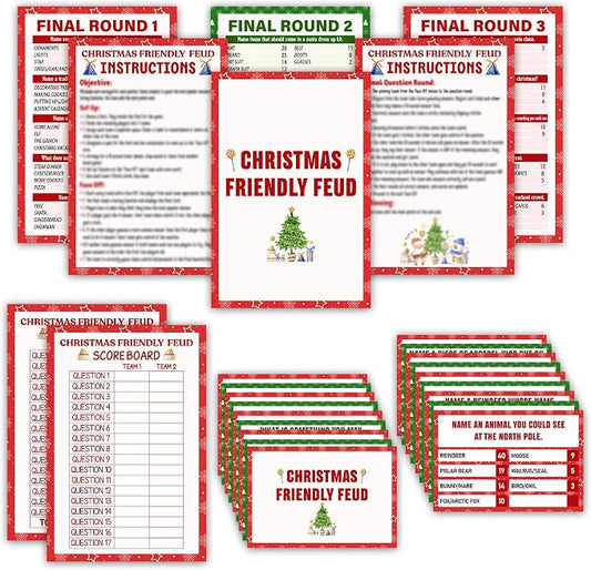 Christmas Friendly Feud Game, Funny Christmas Party Games, Friendly Feud Trivia by Unknown