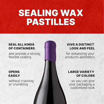 Blended Waxes, Inc. Bottle Sealing Wax, Pastille Wax Seal Beads - Image 3