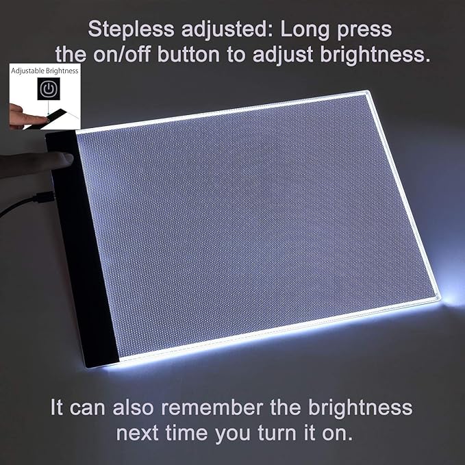 Ultra-Thin Portable A4 LED Light Box Tracer w/USB Cable Dimmable Brightness LED - Image 4