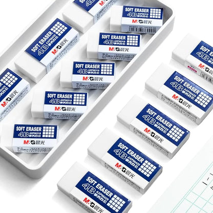 M&G 30 Pack Large Erasers Pencil Erasers, 4B White Rubber Eraser Rectangular - Image 4