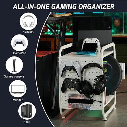 PLKOW Compact Video Game Storage Organizer, Xbox Stand Organizer - Image 4