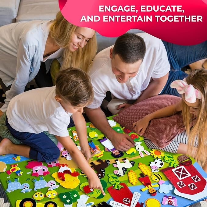 QUOKKA Farm Felt Board for Toddlers - Image 6