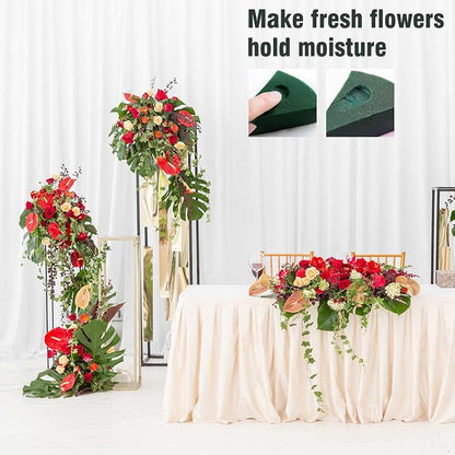 Max Shape Round Floral Foam Blocks, Large Dry Floral Foam - Image 3