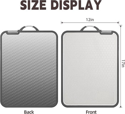 Cutting Board Double Sided, Large Size+Small Size, Food Grade Stainless steel - Image 2
